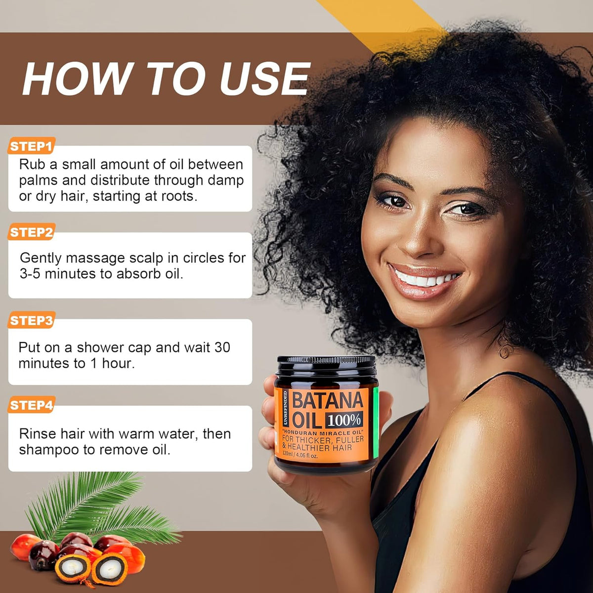 Batana Hair Oil Deep Moisturizing Smoothing Cream